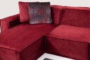 Nightcap Sofa m. Divan 4 seters   Burgundy