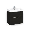 Macro Design Crown Servantskap 2 Skuff- med Light 70 Servant Svart eik / 60cm Grip