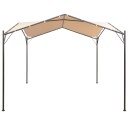 vidaXL Paviljongtelt 4x4 m stål Beige