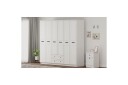 Meyra Garderobe 210x184 cm - Hvit