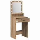  Sminkebord artisan eik 50 x 41 x 135 cm Konstruert tre