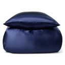 By Borg Silke sengetøy 200x220 cm   Dobbelt sengetøy   100% morbærsilke   Navy blå