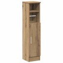 Vidaxl Baderomsskap med rulleholder artisan eik 20,5x22x90 cm 858505
