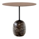 &Tradition Lato LN9 Bord Oval Lakkert Valnøtt / Emparador Marble