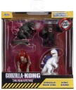 2.5" Godzilla x Kong  Godzilla 4 Pack Godzilla Shimo Kong Skar King