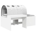  Seng med tunnel 4 pcs Hvit Konstruert tre