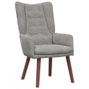  Avslappende stol Lysegrå 63 x 67 x 94 cm Fløyel