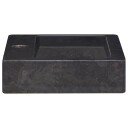 vidaXL Vask 38x24x6,5 cm marmor svart