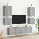  Vegghengte TV-benker 2 stk grå sonoma 40,5x30x40 konstruert tre 836907