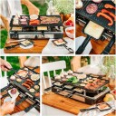Adler  Raclette Elektrisk Grill Ad 6616 Tabell 1400 W Sort/Rustfritt Stål