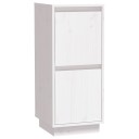 vidaXL Skjenk hvit 31,5x34x75 cm heltre furu
