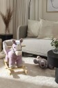 Cloudberry Castle Gyngehest Med Ryggstøtte Rosa