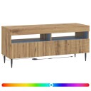 vidaXL LED TV skap Artisan eik Konstruert tre