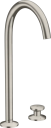 Axor One 2-hulls Servantbatteri 260 Høy modell, Rustfritt Stål-Optikk