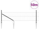  Gjerde med innlegg. Grå 0.4 x 50 m PVC belagt stål
