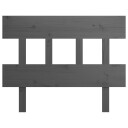 vidaXL Sengegavl grå 103,5x3x81 cm heltre furu