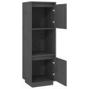 vidaXL Highboard grå 38x35x117 cm heltre furu