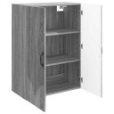 vidaXL Vegghengt skap Grå Sonoma 66 x 34,5 x 90 cm Konstruert tre