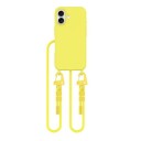 Tech Protect MagNecklace MagSafe Case with Lanyard for iPhone 16 Yellow
