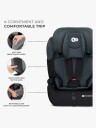Kinderkraft Bilstol Comfort Up 2 i-Size 76 til 150 cm 8 kg svart