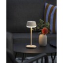 Konstsmide Lyon Bordlampe LED Sand USB RGB 3-trinns dimmering