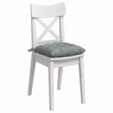  Seteputer 2 pcs Lysegrå 40 x 40 x 6 cm stoff