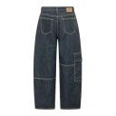 Ganni Dame Jeans Blå W28,