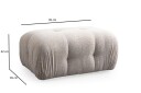 Greta Fotskammel 95 cm - Krem