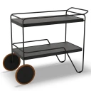 Houe Click Serving cart Mono Black