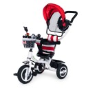 Tretrehjulssykkel roterende kalesje slitesterke gummihjul ECOTOYS Rød