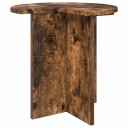 vidaXL Sidetabell med lagring Røkt Eik Ø 39 x 38 cm Konstruert tre