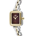 Gold 15mm Watch Quadro Mini Arch 3 link Amber Two Tone | DW