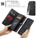 Samsung Galaxy S23 FE Caseme C30 Multifunksjonell Lommebok-deksel Svart