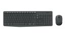 Logitech MK235 - keyboard and mouse set - Italian Input Device - Tastatur & Mussett - Italiensk - Svart