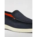 Santoni Detroit Loafers Navy Suede