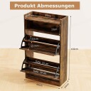 Skoskap med 2 vipperom plassbesparende design