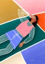Vibrant Lady Resting Plakat / 70x100cm
