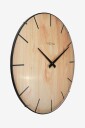 NeXtime Veggklokke Edge Wood Dome diameter 35 cm Brun