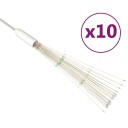 vidaXL Utendørs julelys fyrverkeri 10 stk flerfarget 20 cm 1400 LED