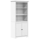 vidaXL Bokhylle BODO hvit 80x40x172 cm heltre furu
