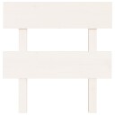 vidaXL Sengegavl hvit 93,5x3x81 cm heltre furu
