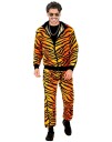 80 talls UV Glow Grilldress med Tigermotiv til Voksen Small