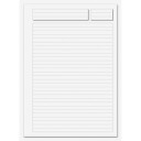 Konferanseblokk, 20 stk, A4 70g 10 blad linjert