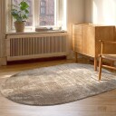 Ovalt ryeteppe   Aranga Super Soft Fur brun Størrelse: 140 x 200 cm