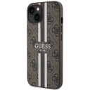 Guess Guhmp14mp4rpsw Iphone 14 Plus 6,7" Brązowy/Brown Hardcase 4G Printed Stripes Magsafe