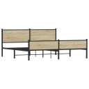  Sengeramme i metall uten madrass sonoma eik 193x203 cm 3301403