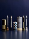 Hay Column Candle kubbelys small 15 cm Off white blues