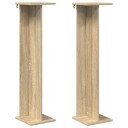 vidaXL Planteholder 2 pcs Sonoma eik 25 x 25,5 x 100,5 cm