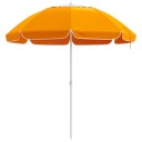 vidaXL Hageparasol 160 cm 170T polyester Oransje