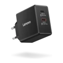 Lenovo Dobbel USB-C 65 W GaN-Laptoplader Svart G0A6065BEU